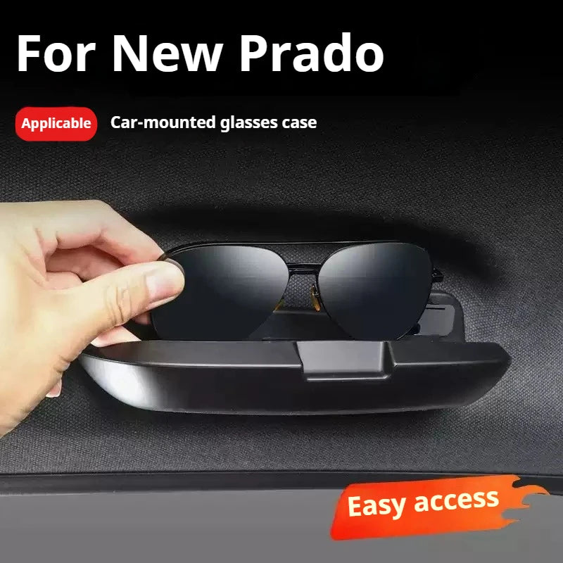 For Toyota Land Cruiser 250 LC250 Prado 24 Car Glasses Case Sun Mirror Holder Storage Box Roof Storage Modification Accessories