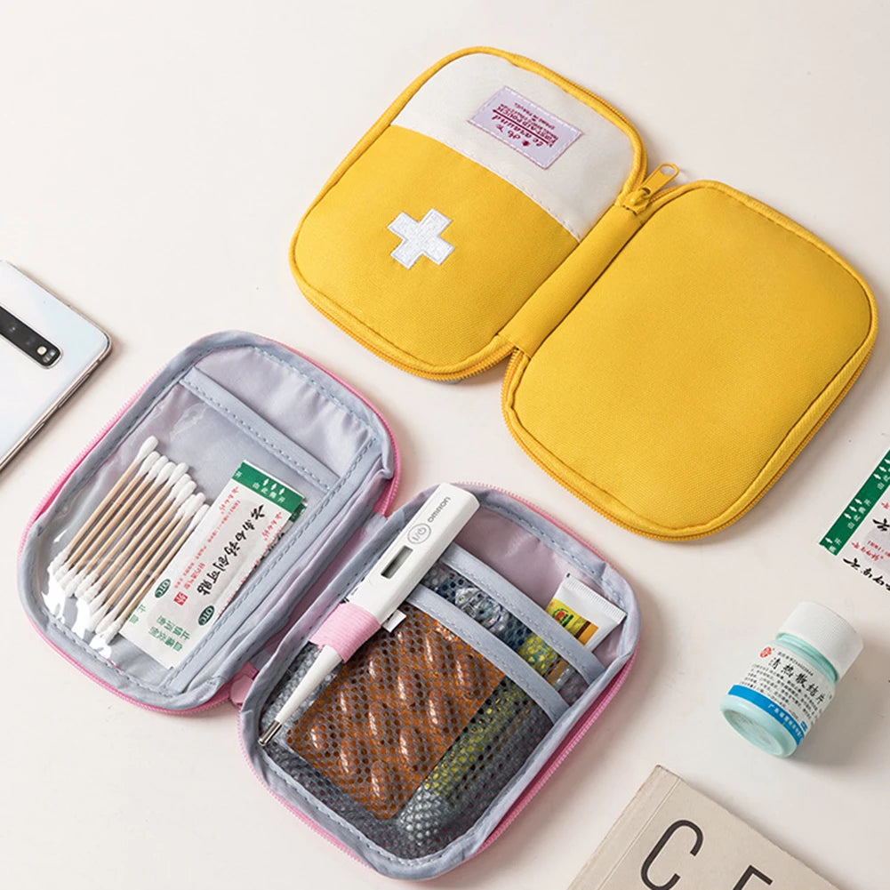 Portable Medicine Bag Empty First Aid Kit Emergency Survival Medical Small Medicine Pill Storage Bag Outdoor Camping Equipment