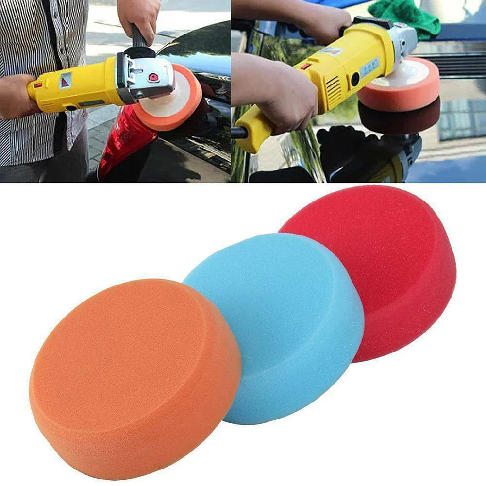 3pcs M14 150mm Car Polishing Heads Mop Pads Sponge Soft Foam Buffing Car Cleaning And Maintenance Products New