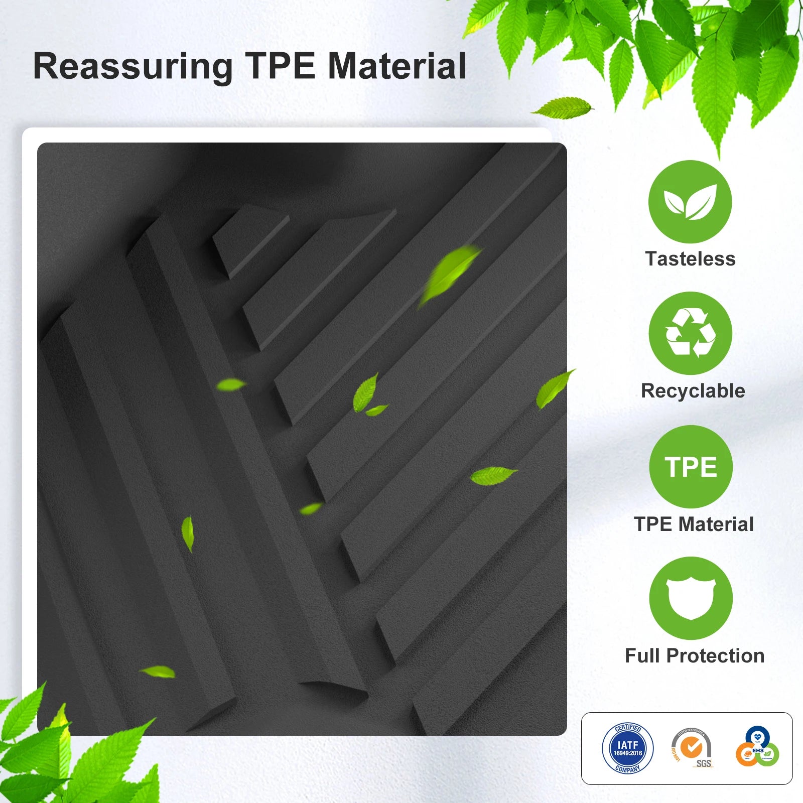 Smabee Right Drive for Chery Jaecoo J5/E5 EV Version RHD 2025 2026 Car Floor Mats Cargo Liner Trunk Pad TPE Accessories Black