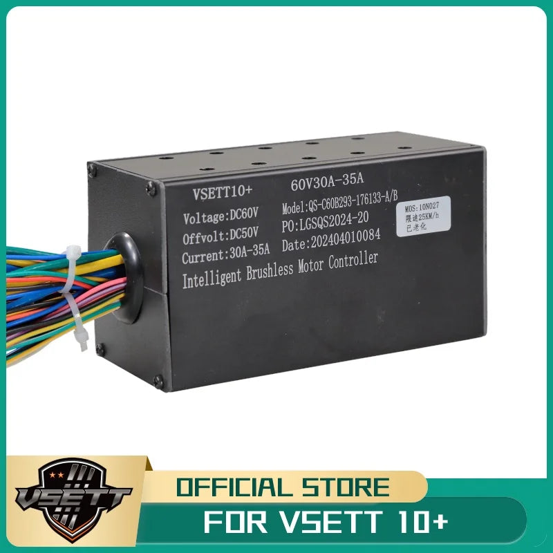 Original VSETT 10+ Intelligent Brushless Controller Only for VSETT 10+ Electric Scooter Integrated 2 in 1 with Hall of Sine Wave