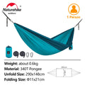 NatureHike Outdoor Ultralight Swing Hammock 1-2 Persons Camping Hunting Hiking Travel Picnic Forest Tree Hammock Anti-Rollover