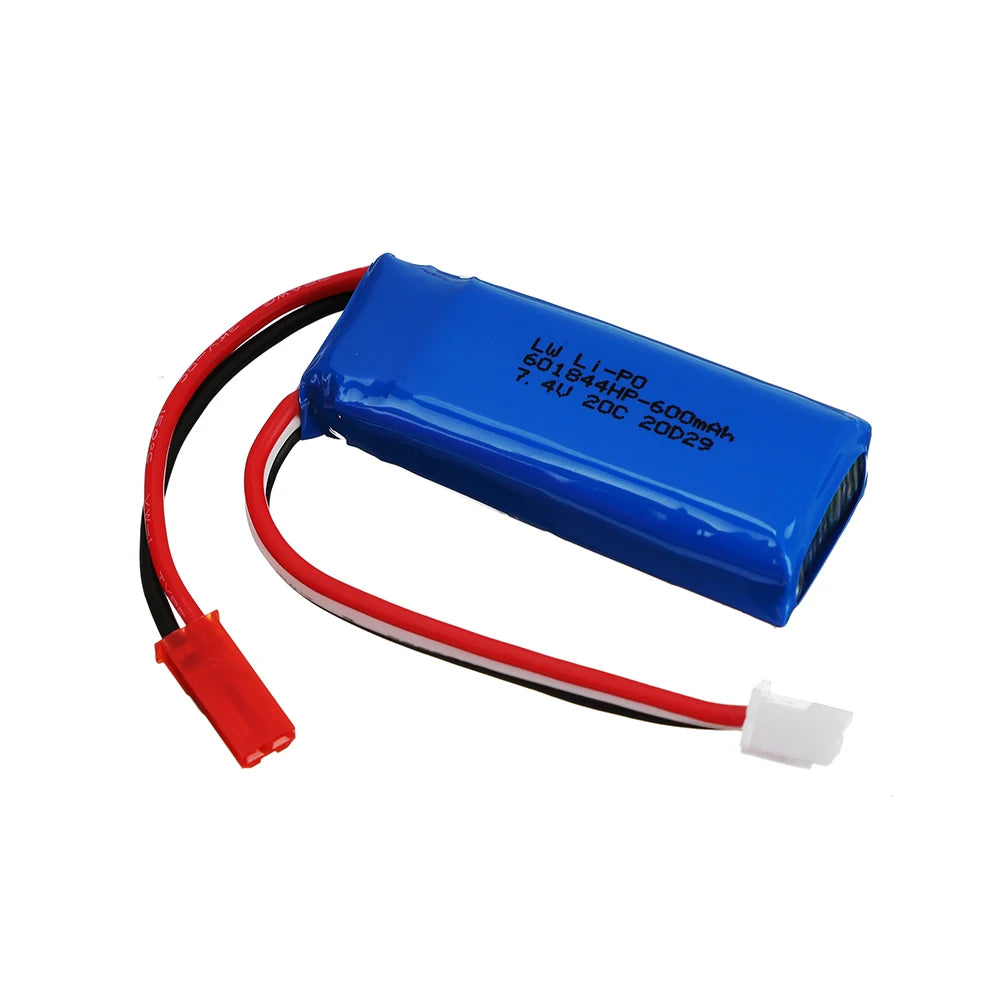 7.4V 600mAh Lipo Battery Charger for WLtoys K969 K979 K989 RC Car for XK A280 A160 A300 RC Aircraft Spare Parts 2s 7.4v Battery
