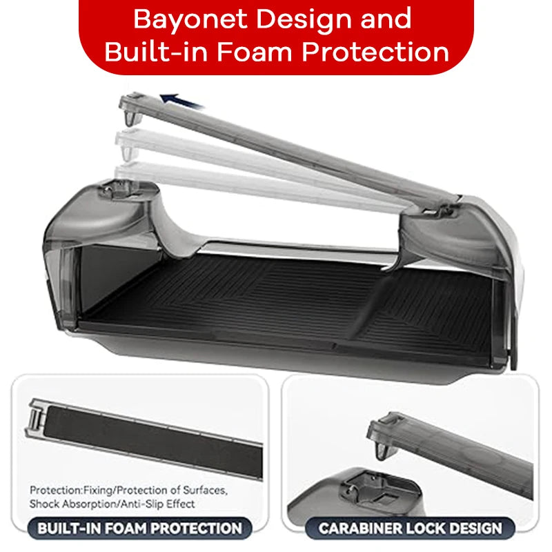 For Tesla Model Y Juniper Model 3 Highland 2025 2026 Under Screen Hidden Storage Box Behind Screen Center Console Organizer Case