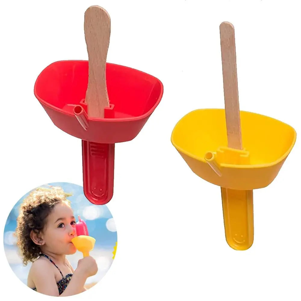 Portable Popsicle Protectors Drip Guard Holder Ice Cream Bracket Cartoon Style Anti-drip Tray Children Kids Home Party Necessity