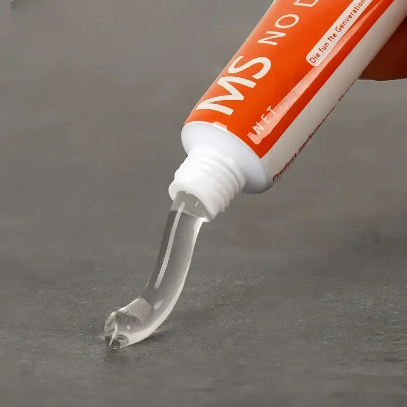Transparent Heavy-Duty No-Nail Adhesive (with Mounting Pads) – Small Tube Precision Application, High-Strength Metal Bonding, Ba