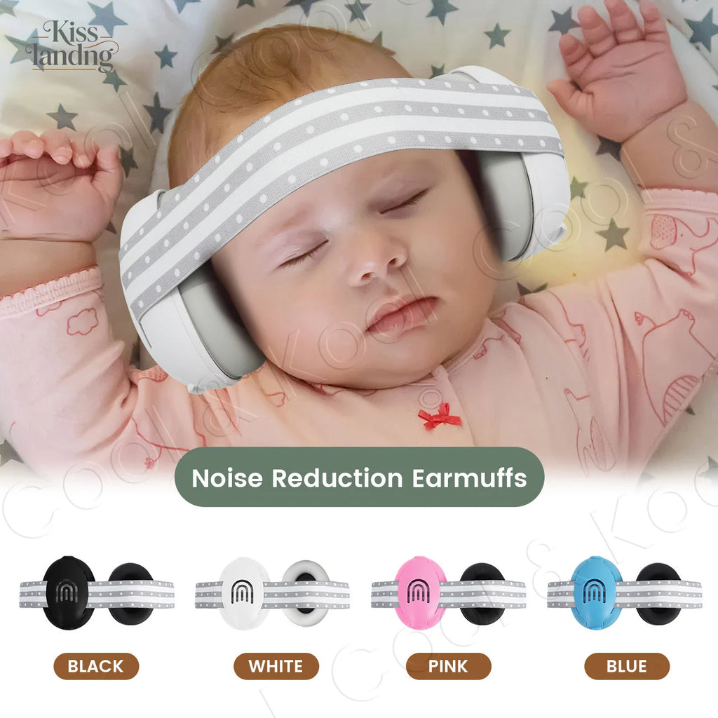 Adjustable Infant Earmuffs, Soft Noise Reduction Headphones Ideal for Travel, Sleep & Loud Environments