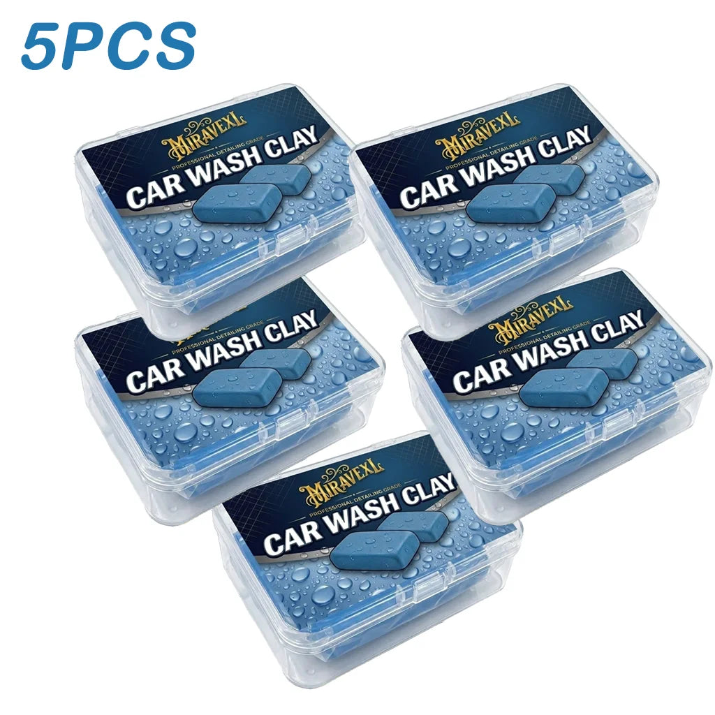 Detailing Clay Bar with Storage Case, Reusable Car Cleaning Clay, Removes Contaminants, Safe for All Vehicle Paint Finishes