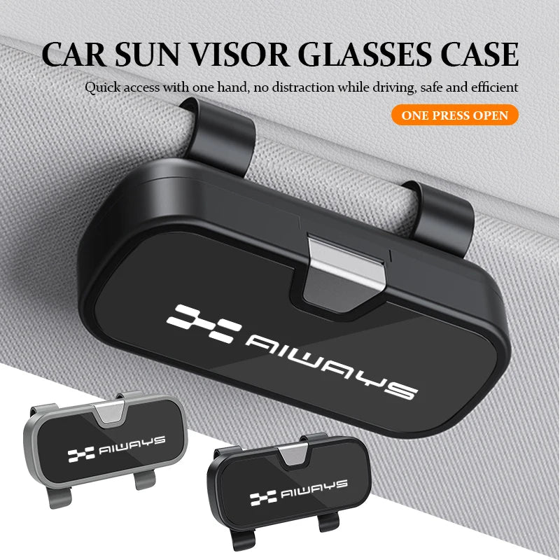Multifunctional Car Sunglasses Case glasses clip Storage Accessories For Aiways U5 SE U6 RG Nathalie PRO Bj U7 Ion 2020 2021