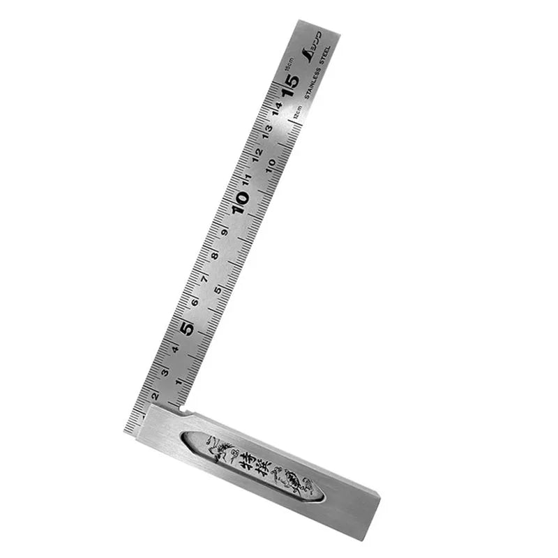 SHINWA Penguin Factory Use Stainless Steel 90 Degree Right Angle Ruler 15cm High Precision 1PCS 62006 62009