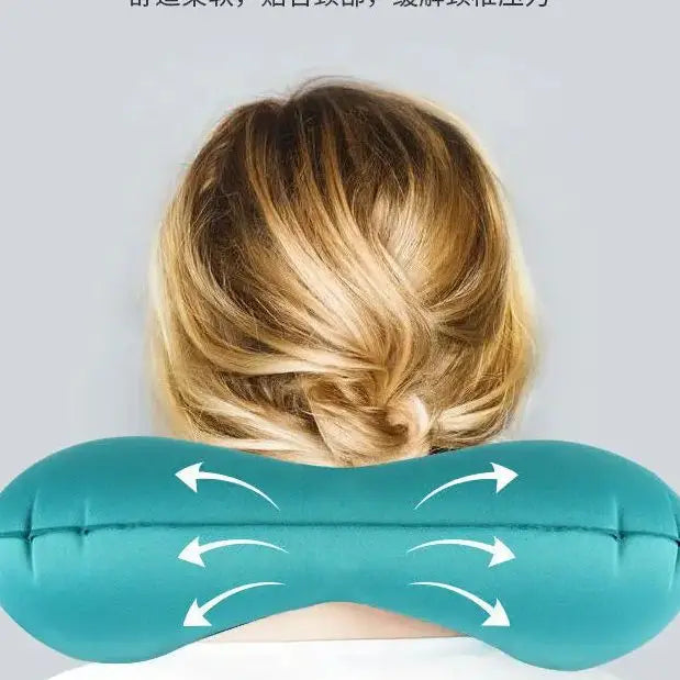 Travel Compression Inflatable Pillow Square Pillow Outdoor Portable Foldable Cushion Waist Support Inflatable U-shaped Pillow
