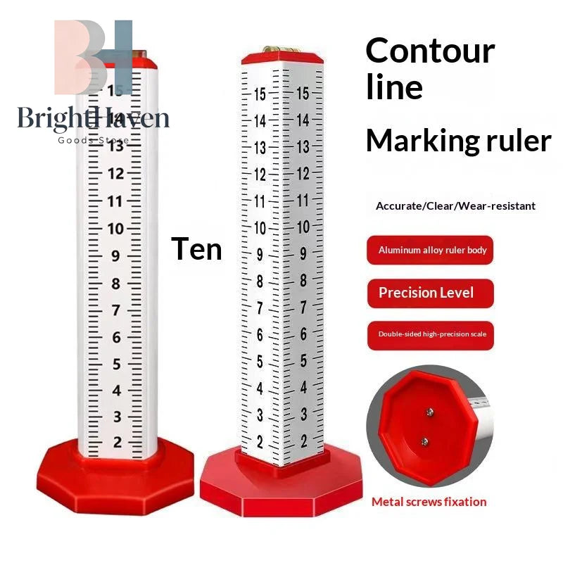 1/4Pcs Level Stick Wall Tile Laying Tools Light Steel Keel Leveling Artifact Suspended Ceiling Leveling Special Horizontal Ruler