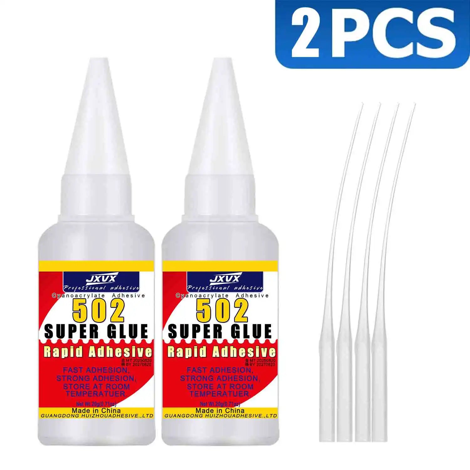 502 Liquid Super Glue for Metal, 20g Clear Instant Thick CA Glue for Stainless Steel Aluminum DIY Crafts and Repairs, Fast Drying High Strength All Purpose Permanent Professional Cyanoacrylate Adhesives.