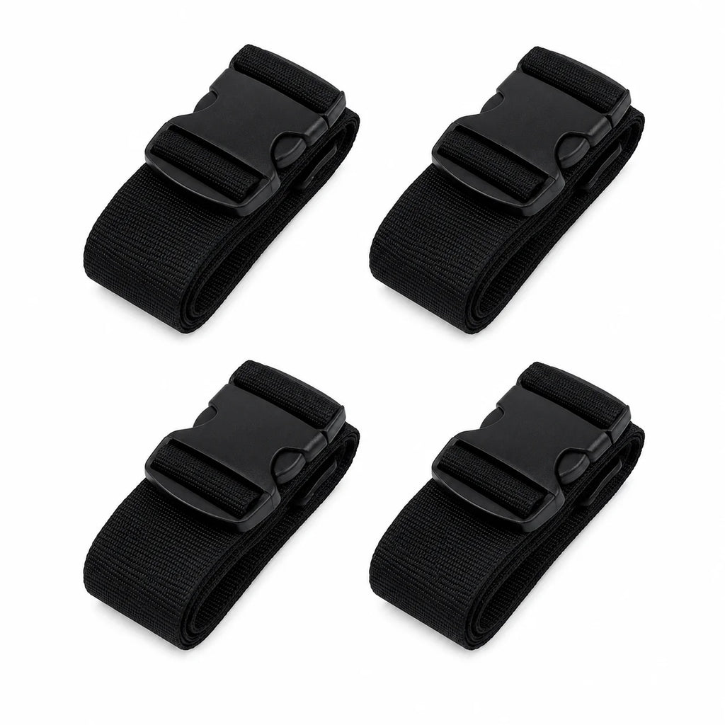 4Pcs Luggage Straps Adjustable Suitcase Belts Webbing Travel Bag Secure Buckle for 20 to 32 Inch Suitcase Trip Accessories Pack