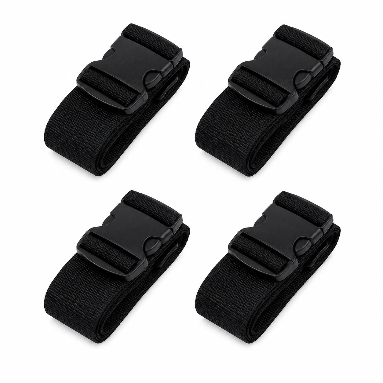 4Pcs Luggage Straps Adjustable Suitcase Belts Webbing Travel Bag Secure Buckle for 20 to 32 Inch Suitcase Trip Accessories Pack