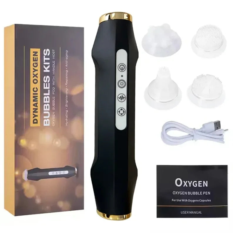 7 Types Oxygen Jet Spa Capsule Serum Gel Facial CO2 Oxygen Bubble Machine Facial Massage Exfoliate Rejuvenation Beauty Device