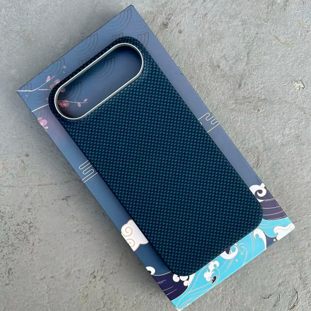For IPhone Air 17 Air Ultra Slim Lightweight Aramid Carbon Fiber Case Strong Magnetic MagSafe Case Aramid Fiber Cover
