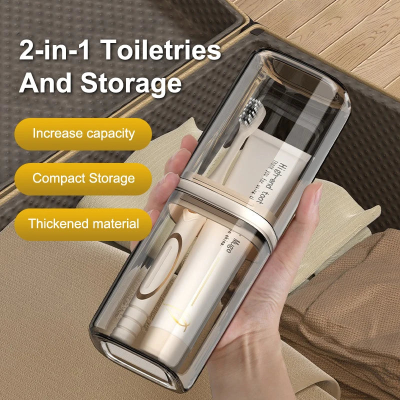 Transparent Toothbrush Travel Containers Portable Toothbrush Case Outdoor/business Trip/travel Acessories 1/3/5PCS