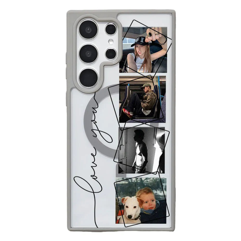 Personalized Custom Photo Magnetic Phone Case For Samsung Galaxy S26 S25 S24 S23 S22 S21 Ultra Plus Edge S20 FE Clear DIY Cover
