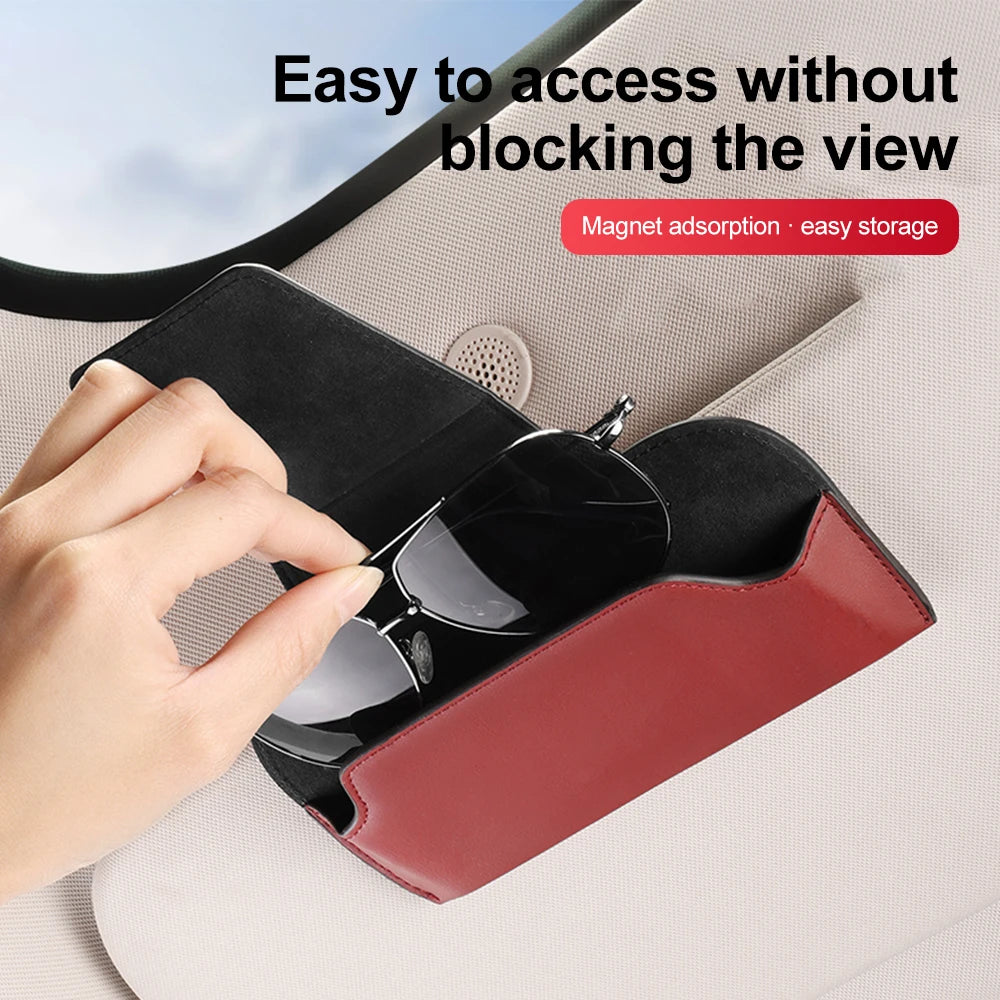 General Motors Sunglasses Case Car Sun Visor Glasses Frame Sunglasses Storage Clip Car Multifunctional Storage Accessories