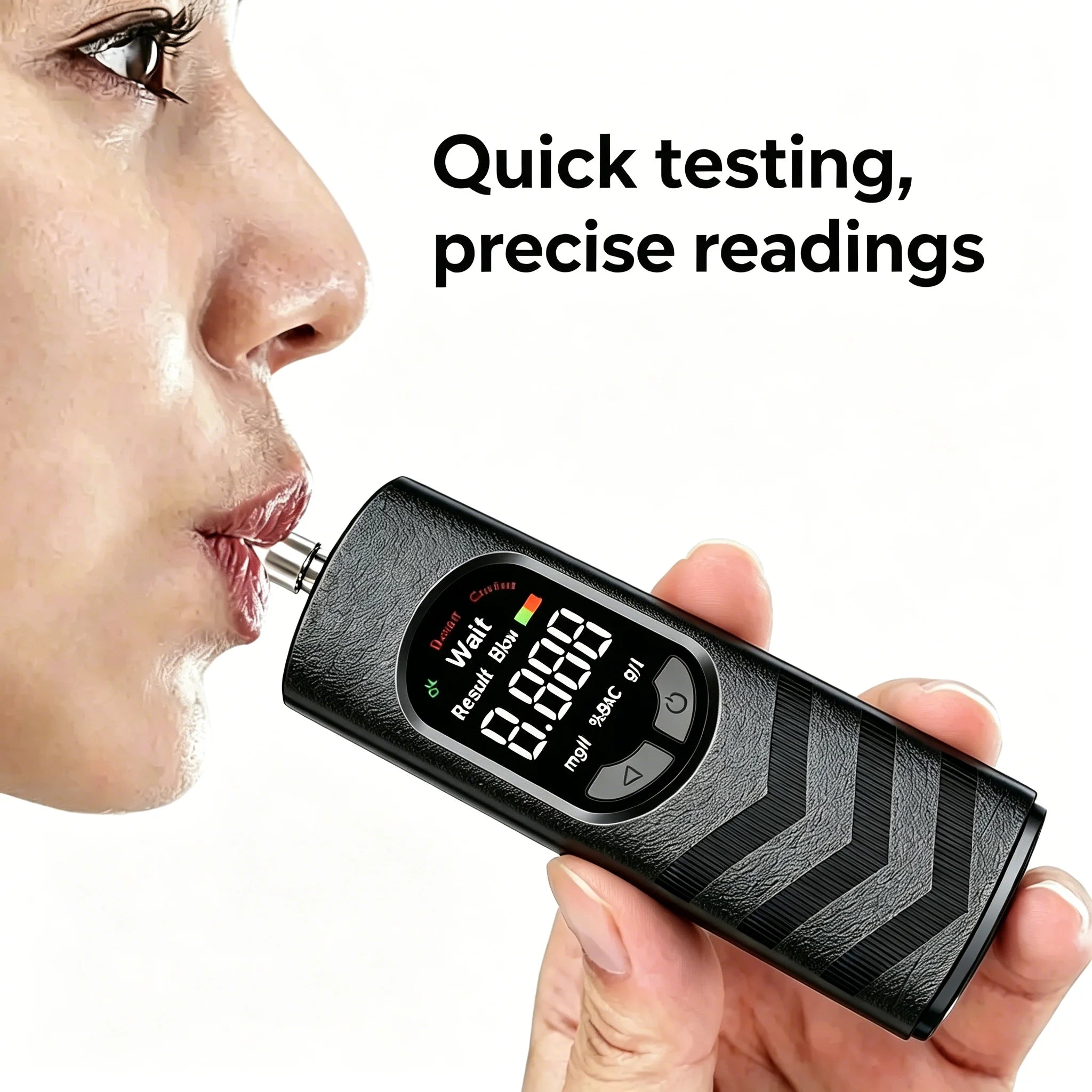Digital Alcohol Tester Professional Alcohol Detector Breathalyzer , LCD Display Drunk Driving Test for Home