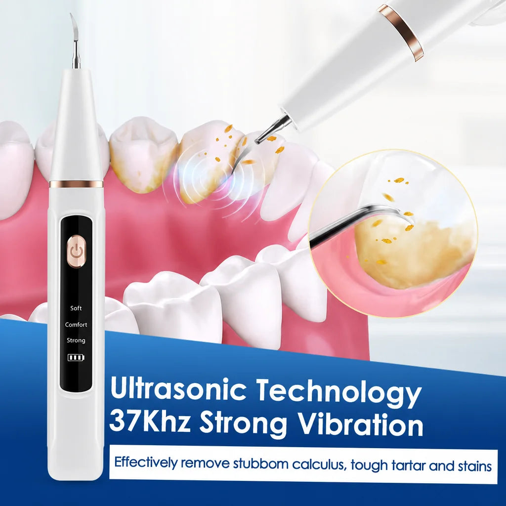 Ultrasonic Tooth Cleaner Dental Scaler Calculus Remover Plaque Tartar Eliminator Dental Stone Removal Teeth Cleaning Tools