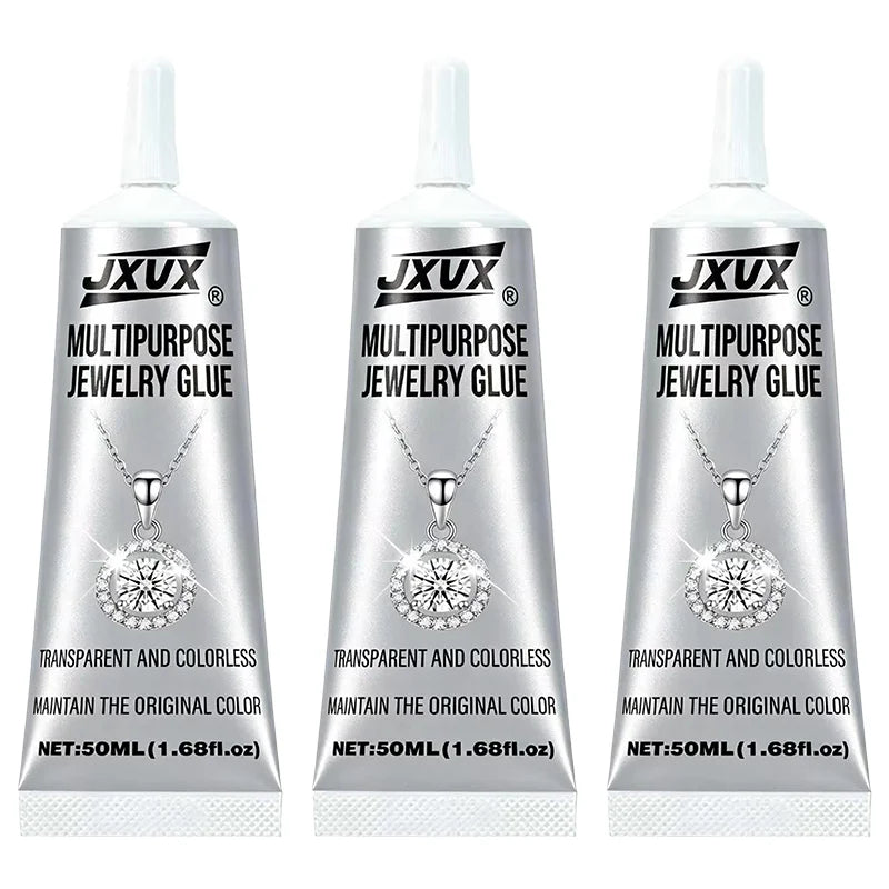 Ewelry & Metal Glue, 50g（1.68 fl oz）- Instant Adhesive, Permanent Bond, Waterproof, Dries Clear, Ideal for Repairs