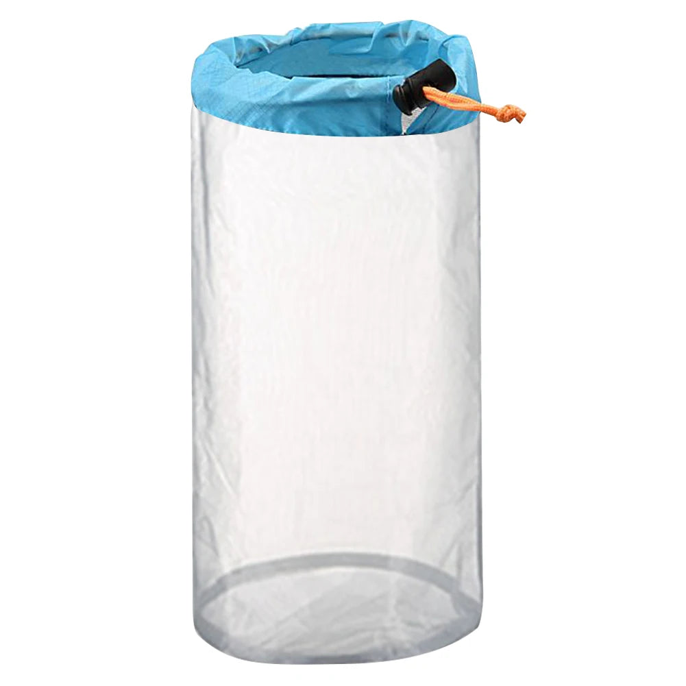 Outdoor Ultralight Mesh Storage Bag Breathable For Sports Camping Drawstring Storage Pack Hiking Travel Tools Compression Bags