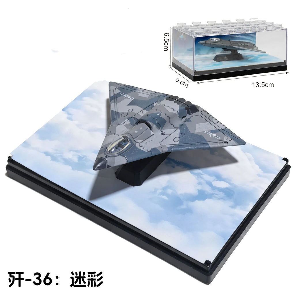 1/64 Simulation Alloy Aircraft Chinese 6th Fighter J-20 J-36J-35 J-50 Military Aviation Model Boy Creative Collections Gift
