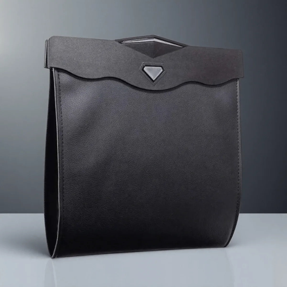 LED Car Garbage Bag Waterproof Magnetic Adsorption Trash Can Back Seat Hanging Leather Storage Pocket Leak-proof