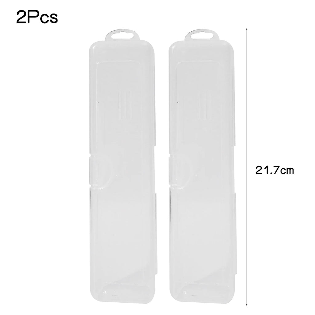 5/1pcs Portable Transparent Toothbrush Protect Holder Case Plastic Travel Camping Storage Box Bathroom Home Storage Supplies