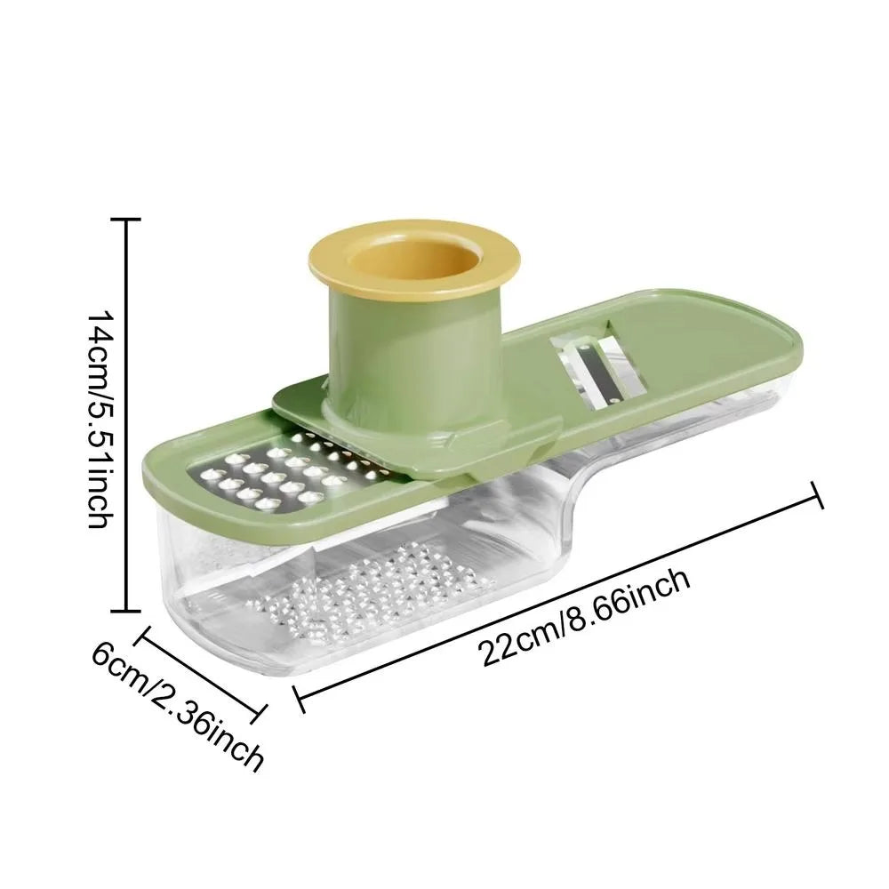 Portable 3in1 Garlic Ginger Grinder Manual Kitchen Gadget Garlic Grinder Mini Garlic Press for Crushing Spices Herbs Garlic