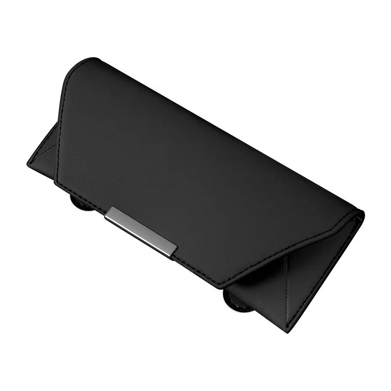 1pc Car Glasses Case Storage in Car Sunglasses Portable Glasses Case Magnetic Suction Storage