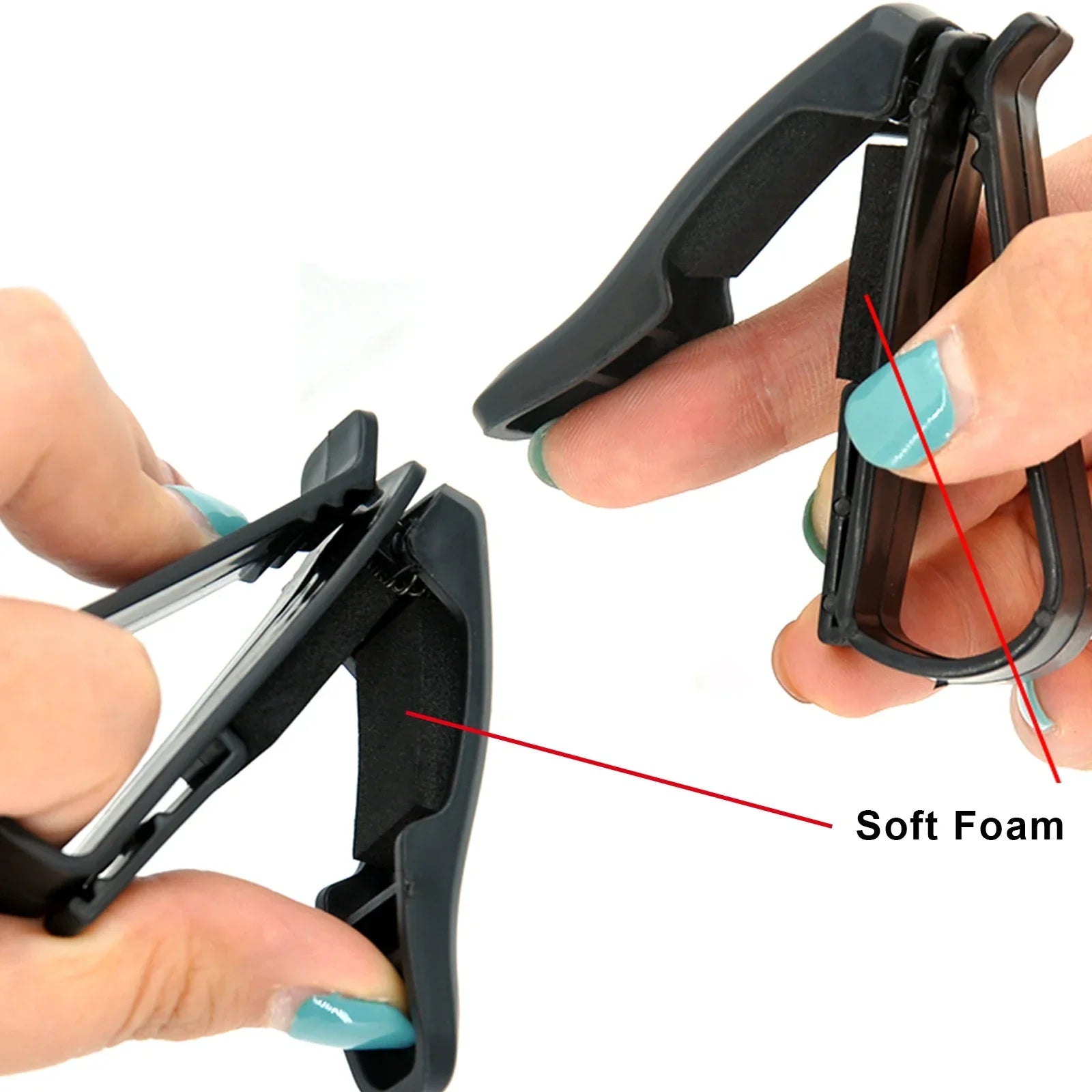 Car Glasses Case Universal Car Sun Visor Glasses Holder Sunglasses Clip Card Ticket Eyeglasses Holder Auto Interior Accessories