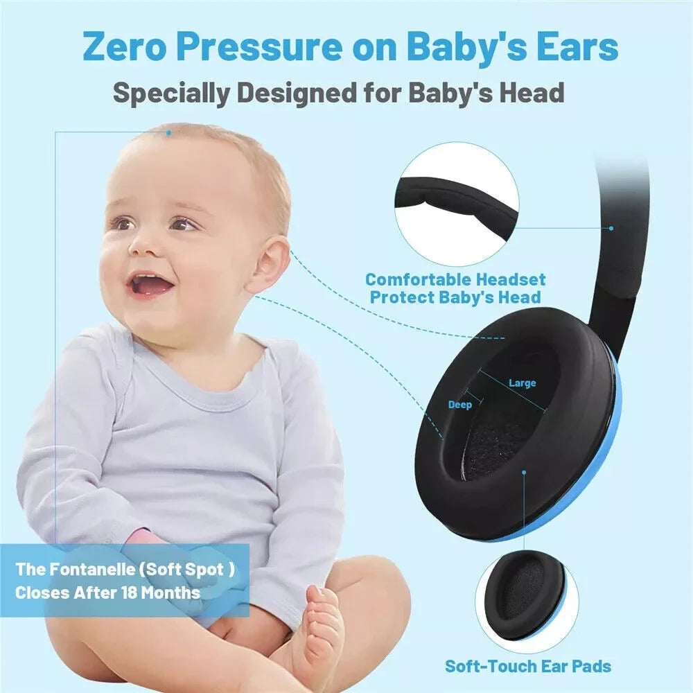 Child Baby Anti-Noise Earmuffs Adjustable Hearing Protection Safety Ear Muffs Kids Noise Cancelling Headphones Sleeping Child
