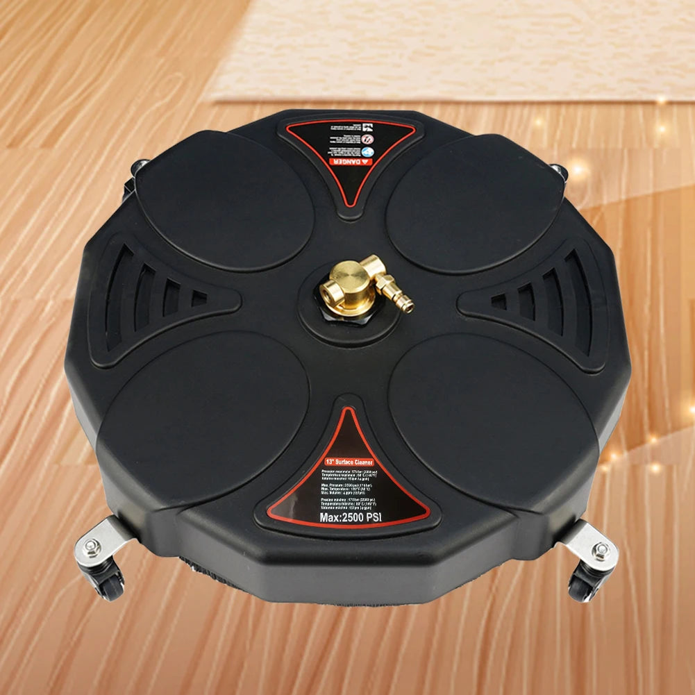 Floor Scrubber 1/4 Quick Connector Surface Cleaner 2500PSI Surface Cleaner Attachment with Extension Wand Replacement Nozzles