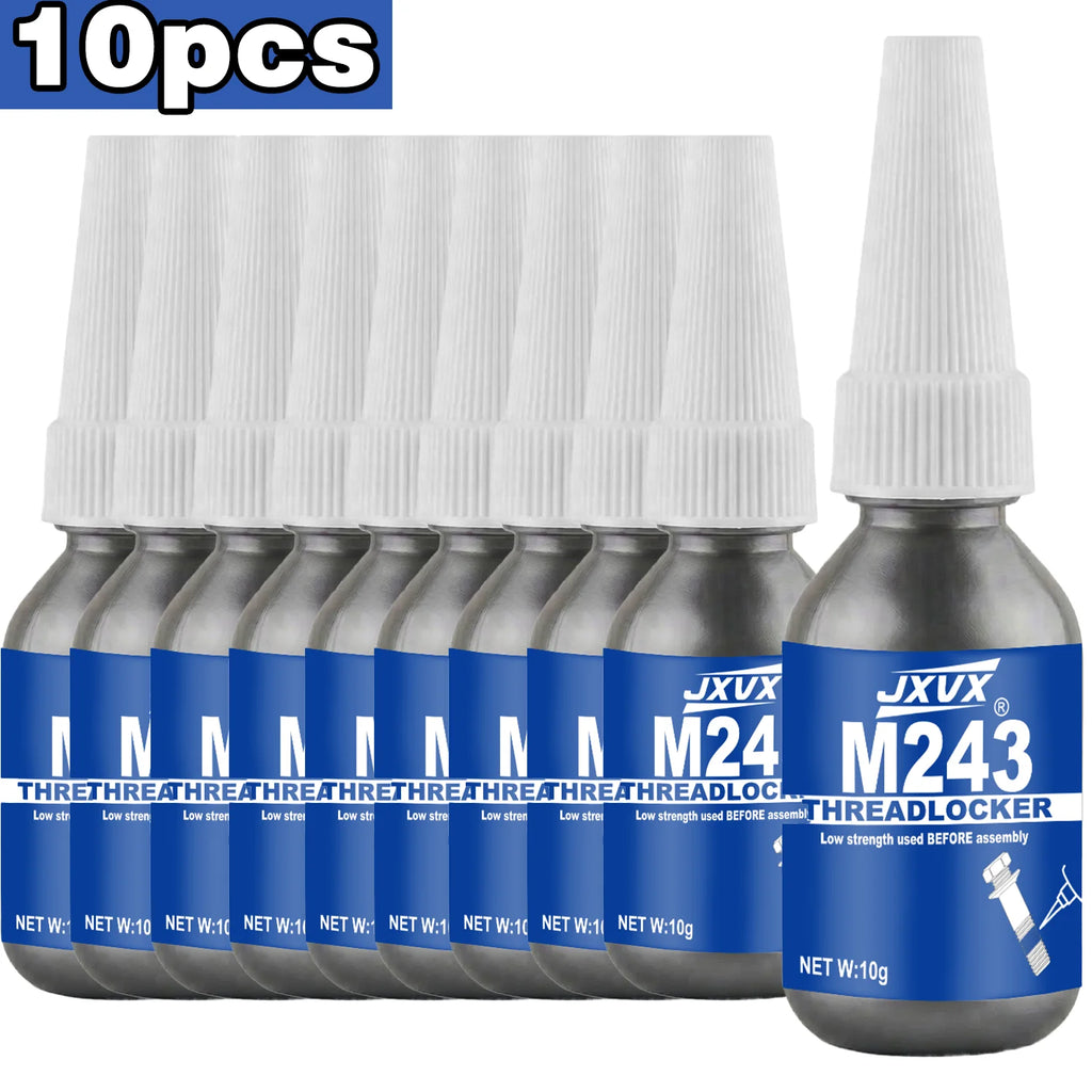 Blue Threadlocker 243 Nut and Bolt Fixer,Threadlocker Airtight Sealing Fixer Fasteners Anaerobic Glue for Metal,Screw Adhesive,A