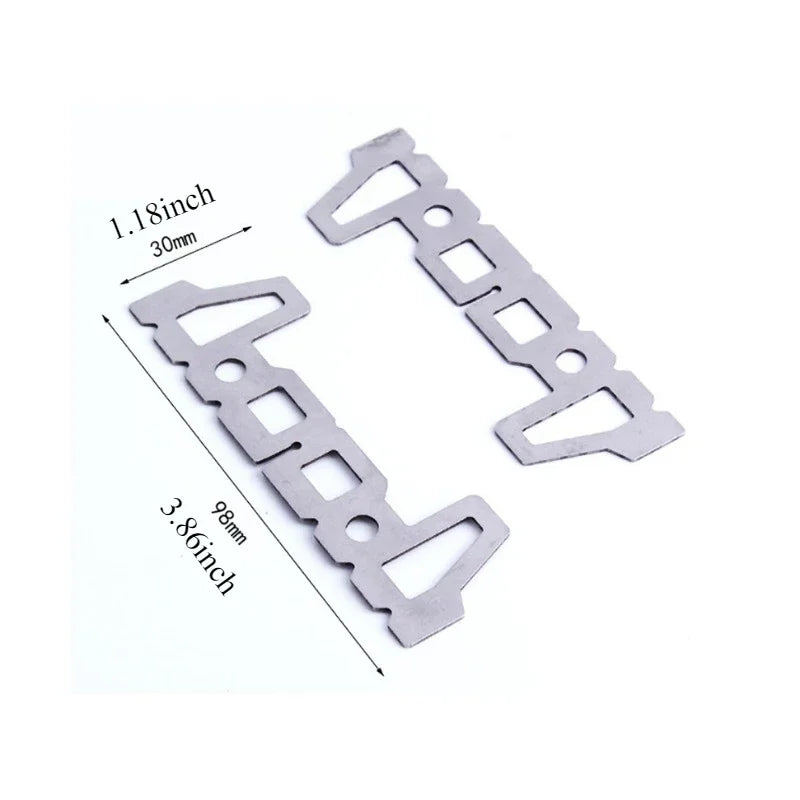 A Pair Camping Alcohol Stove Cross Stand Stainless Steel Boiler Rack Tools Thermostability Outdoor Travel Card Furnace Support