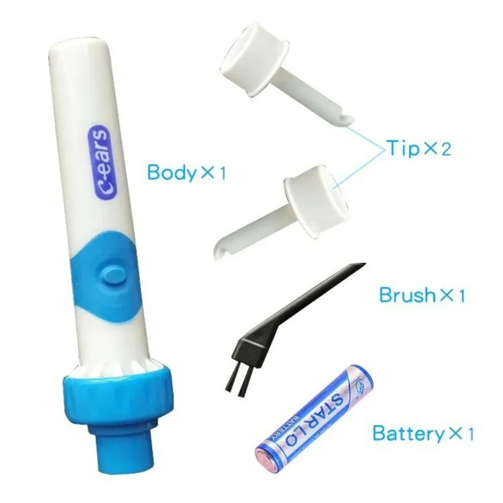 Electric Earpick Earwax Tool Ear Cleaner Earwax Removal Electric Earwax Vacuum Suction Electric Kit Remover for Children Adults