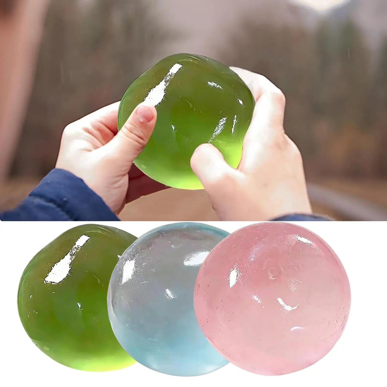 Squeeze Toys Maltose Squishys Toy Anti Stress Fidget Toy Soft Simulated Transparent Ball slow-rebound Decompressions Toy