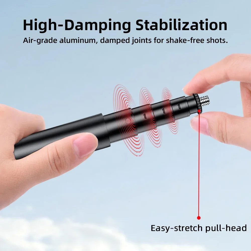 Flymile Selfie Stick for Insta360 GO Ultra Camera Accessories 51.18IN Adjustable Extension Rod Vlgo Handle Photography