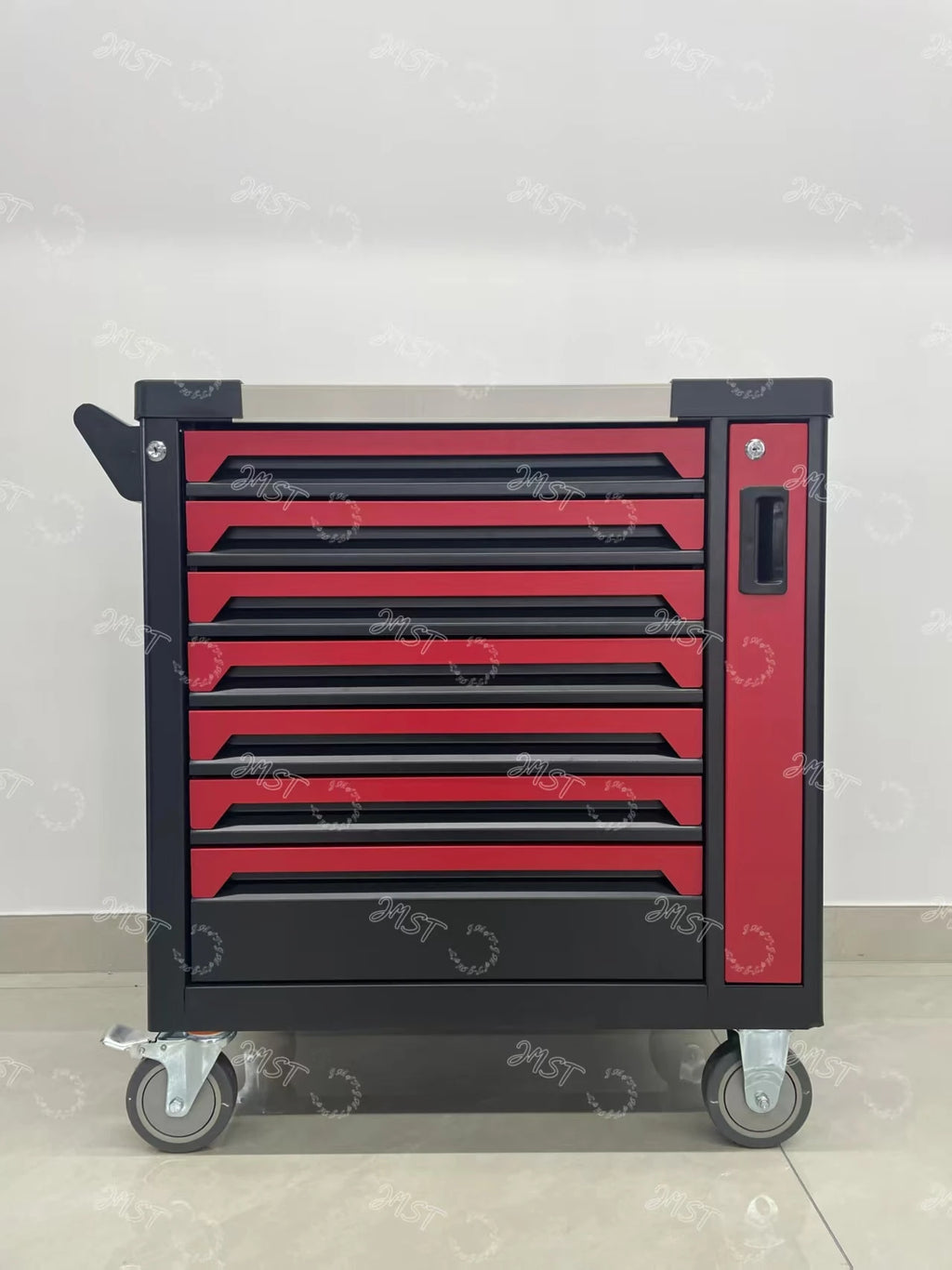Heavy Duty Rolling Tool Chest with 201PCS Mechanics Tool Set 5-Tray Mobile Workshop Service Cart for Garage & Auto Repair
