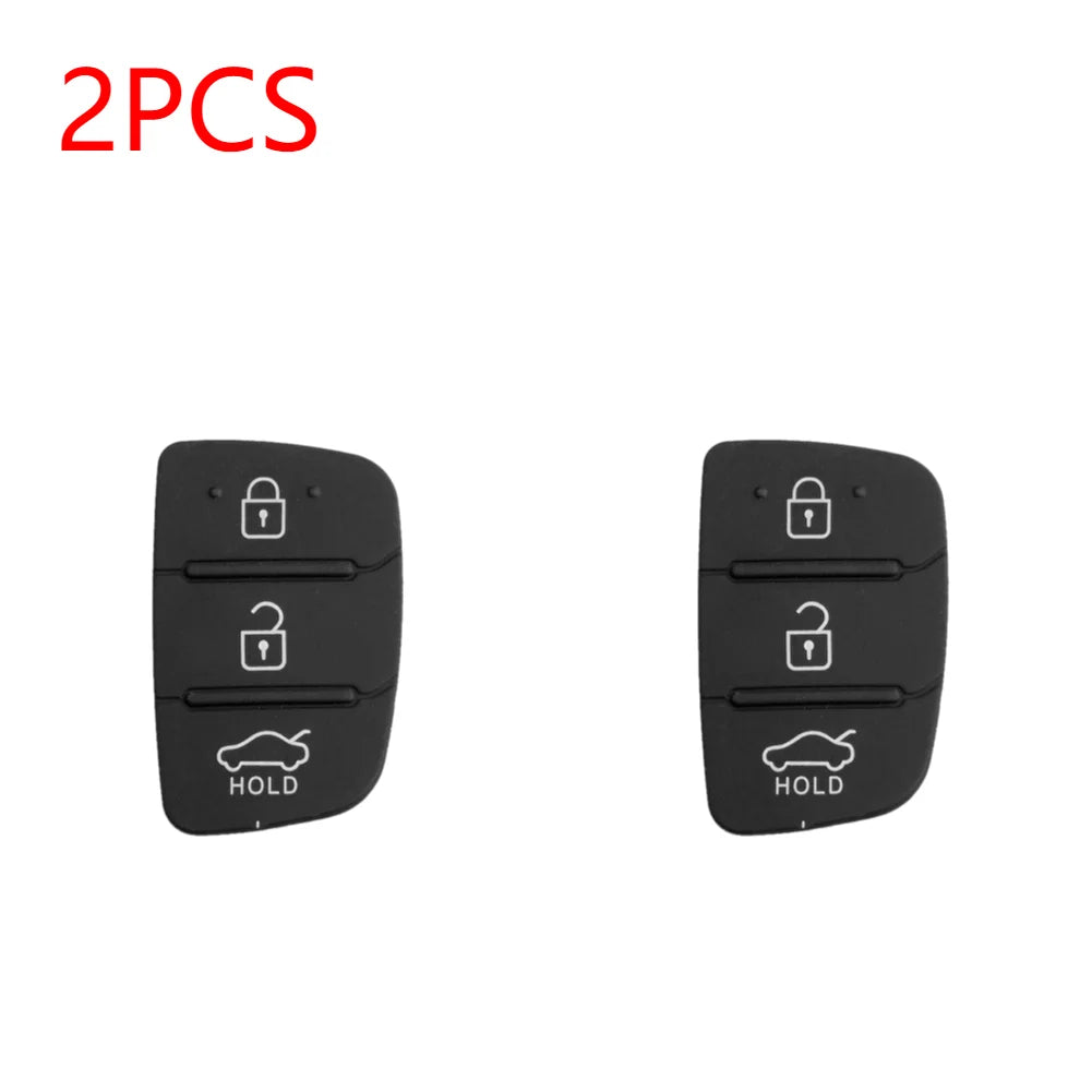 1-5Pcs Replacement Rubber Car 4Button Silicone Pad For Hyundai Tucson Santa fe / ix45 Sonata i40 Remote Car Repair Key Fob Shell