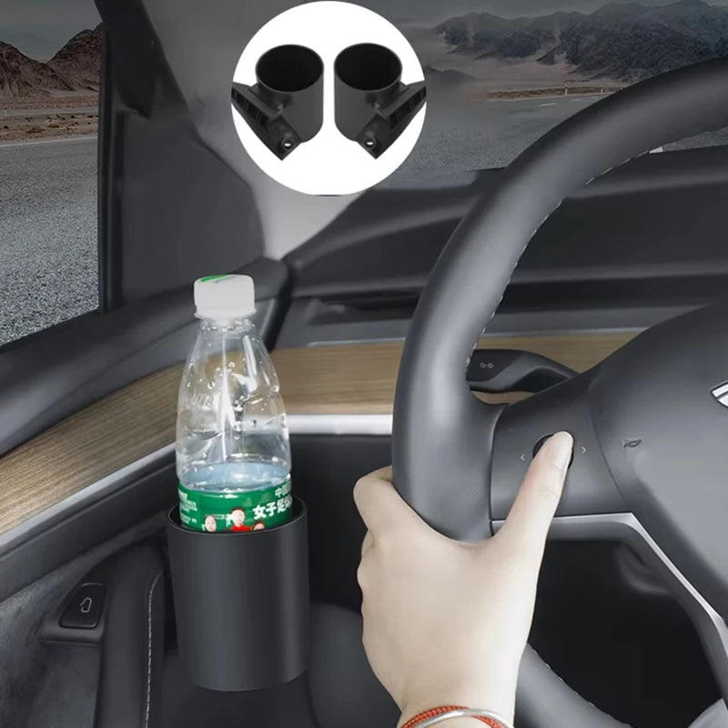 2/4Pcs Suitable for Tesla Highland Model 3 Y Car Door Cup Holder, Storage Box, Door Holder, Beverage Holder, Water Bottle Ho