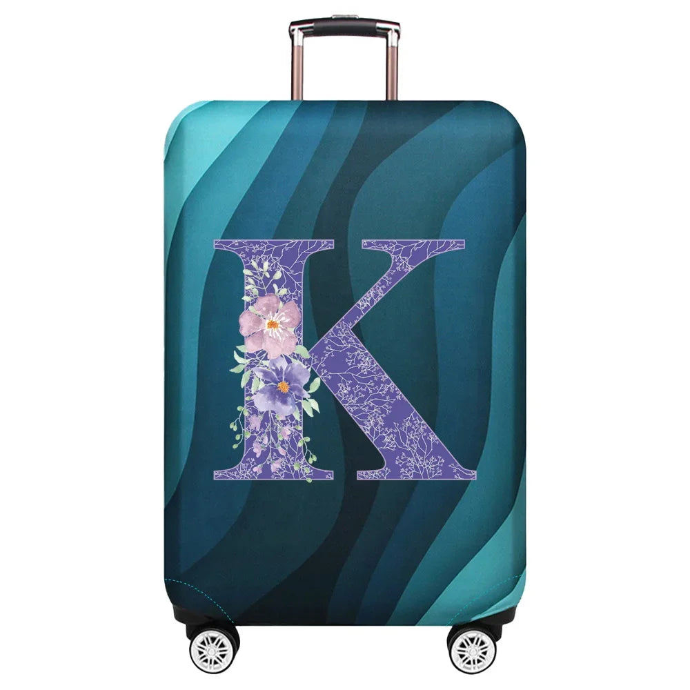 Luggage Covers 18-32inch Protector Travel Luggage Suitcase Protective Cover Stretch Dust Covers Print Purple Flower Series