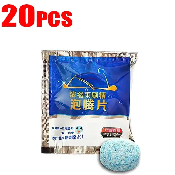 Solid Car Windshield Cleaner Effervescent Tablets Windscreen Window Glass Dust Wiper Car Cleaning Tool Car Accessories