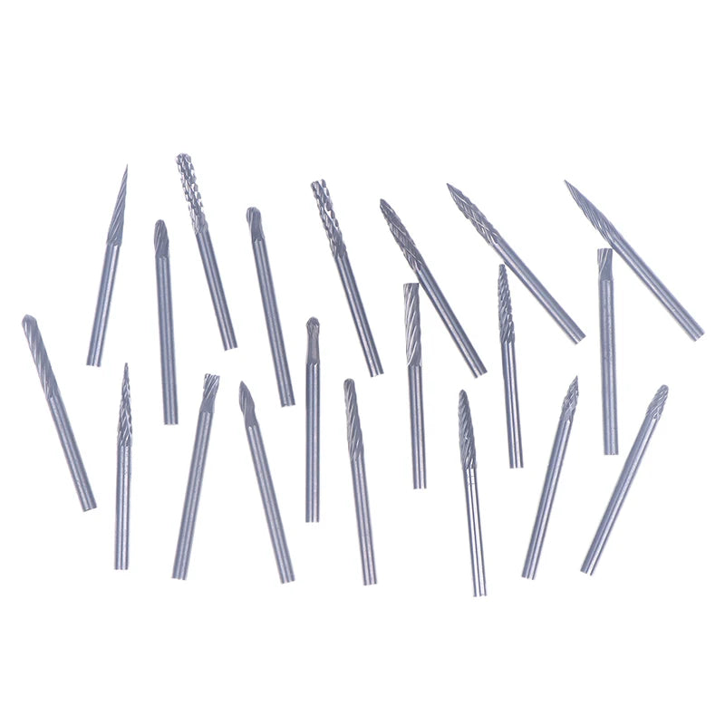 Tungsten Carbide Rotary File Hard Alloy Rotary Bur Drill Bit 3mm Shank Engraving Cutter Grinding Head For Metal And Plastic