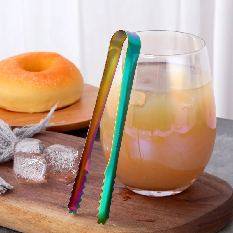 Stainless Steel 6 Inch Small Ice Clip Cafe Sugar Clip Hotel Towel Clip Household Kitchen Gadgets Food Clip