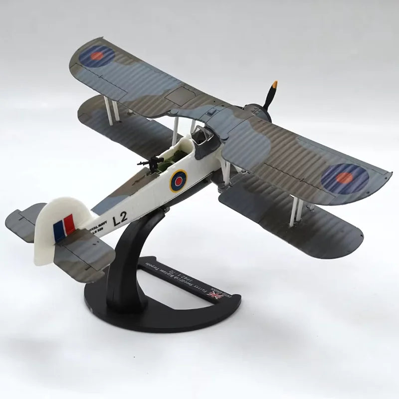 1/72 Scale Royal Airforce SWORDFISH Fighter Air Force Diecast Aircraft Plane Model Alloy AirlineToy