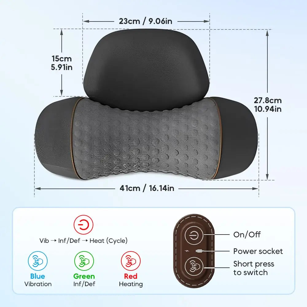 Callixethera Pillow Massage Neck Hump, Callixethera 3-in-1 Neck Massage Pillow, Heated Massage Neck Pillow, Memory Foam Pillows